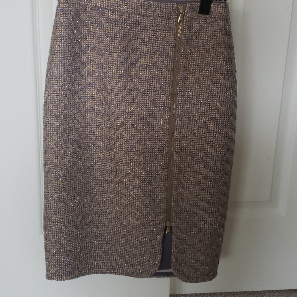 Gold shimmery skirt